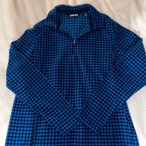 Fleece blue and black jacket